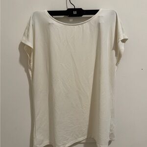 Nordstrom Cream Oversized Boxy Tee